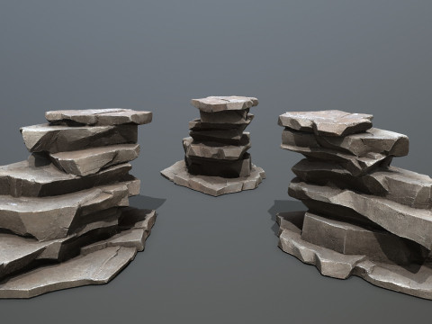 Cave rocks 3D Model