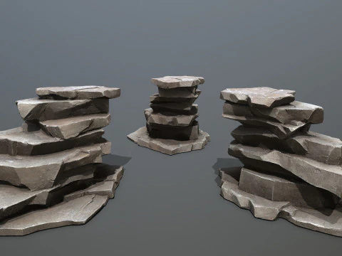 Skały jaskiniowe Model 3D