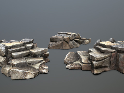 Cave rocks 3D Model