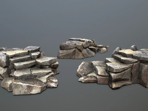 Skały jaskiniowe Model 3D