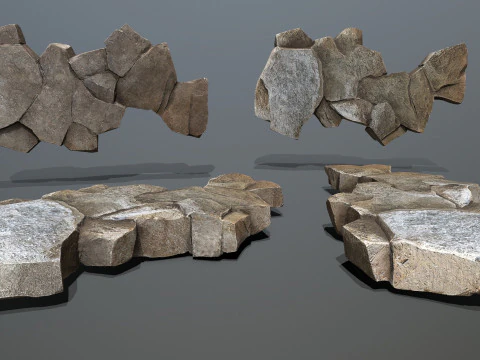 Skały jaskiniowe Model 3D