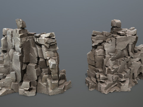 Cave rocks 3D Model