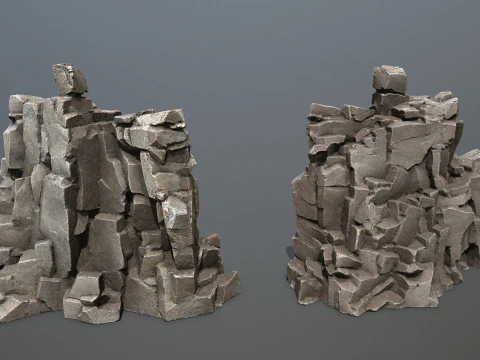 Skały jaskiniowe Model 3D