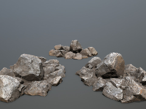 Cliff rocks Model 3D