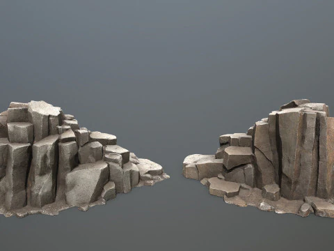 Cliff rocks 3D Model