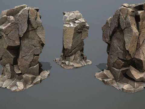 Cliff rocks 3D Model