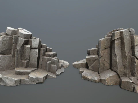 Cliff rocks 3D Model