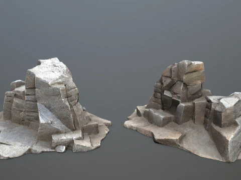 Cliff rocks 3D Model