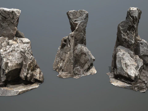 Cliff rocks 3D Model