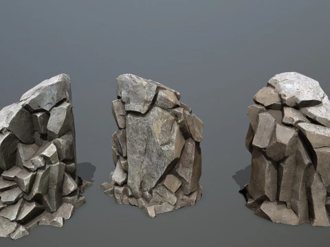 Cliff rocks 3D Model