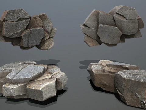 Cliff rocks 3D Model