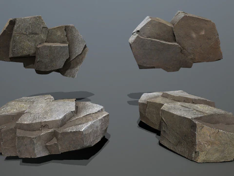 Cliff rocks 3D Model