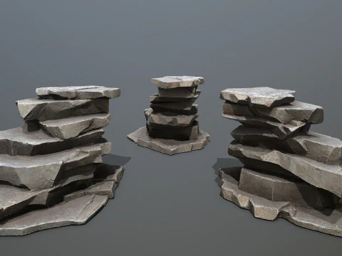 Cliff rocks 3D Model