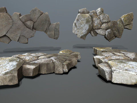 Cliff rocks 3D Model