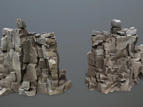 Cliff rocks 3D Model