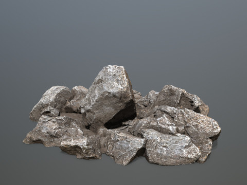 Cliff rocks Model 3D
