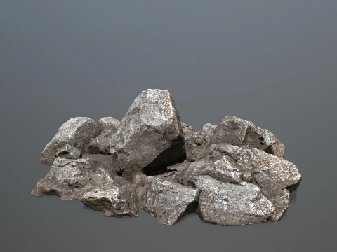 Cliff rocks 3D Model