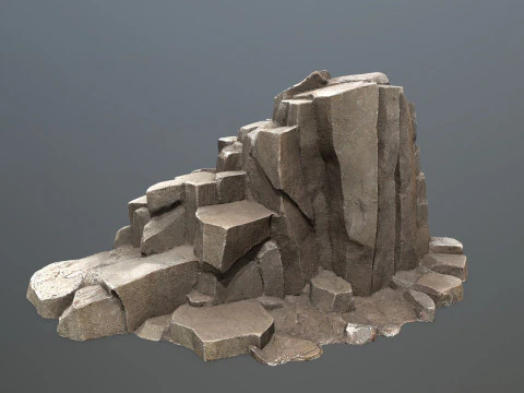 Cliff rocks 3D Model