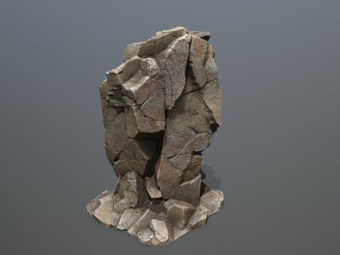 Cliff rocks Model 3D