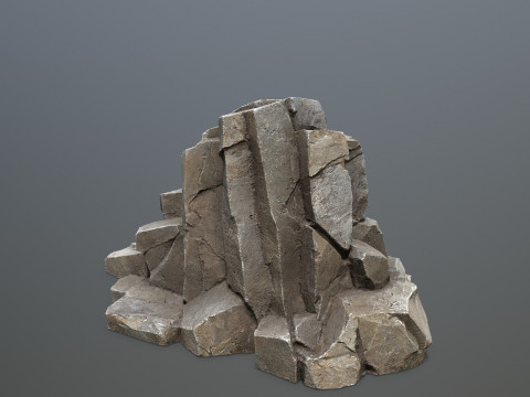 Cliff rocks Model 3D