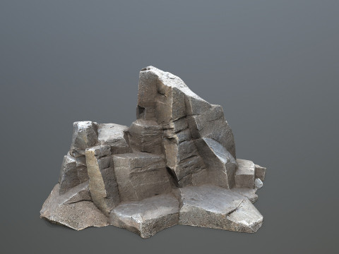Cliff rocks Model 3D