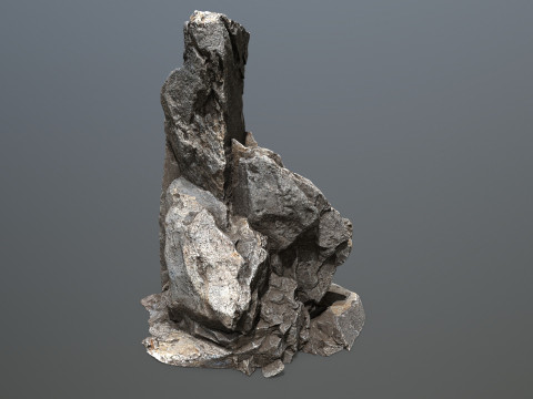Cliff rocks Model 3D