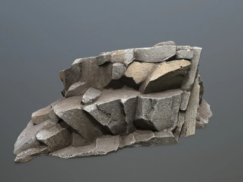 Cliff rocks 3D Model