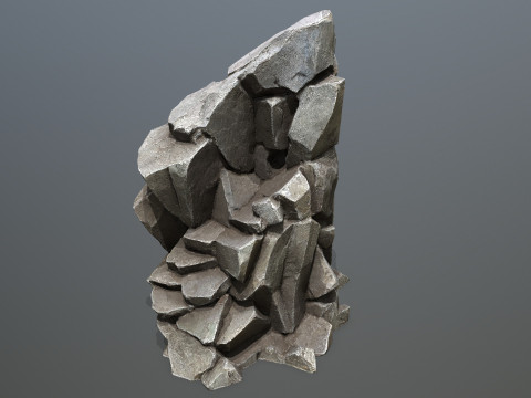 Cliff rocks Model 3D