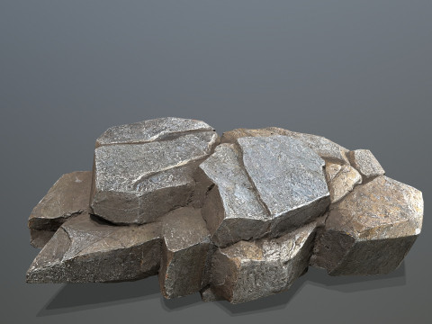 Cliff rocks Model 3D