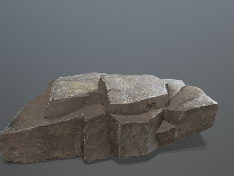 Cliff rocks Model 3D