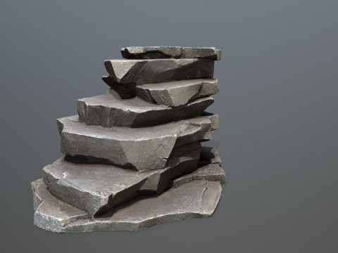 Cliff rocks Model 3D