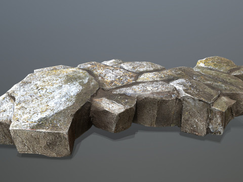 Cliff rocks Model 3D