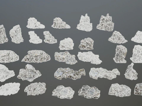 Cliff rocks 3D Model