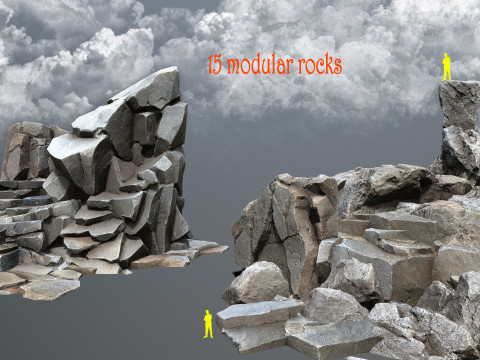 Sea rocks Model 3D