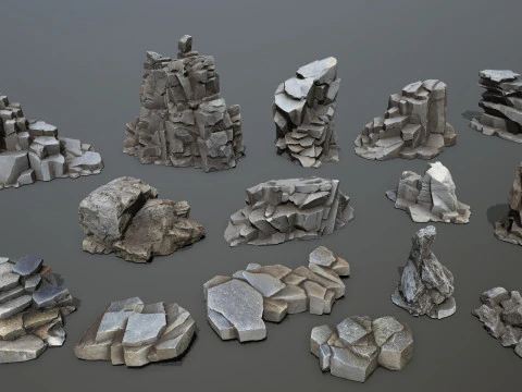 Sea rocks 3D Model