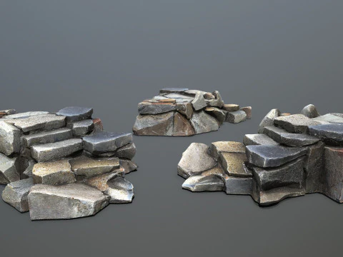 Sea rocks 3D Model