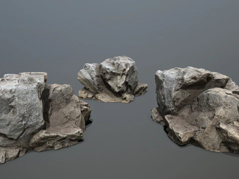 Sea rocks 3D Model