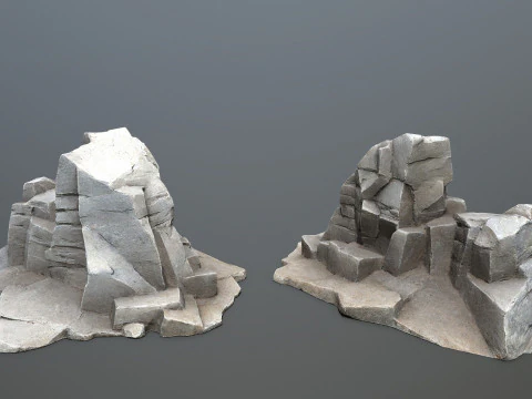 Sea rocks 3D Model