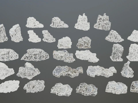 Sea rocks 3D Model