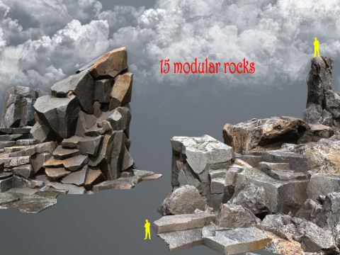 Volcanic rocks Modelo 3D