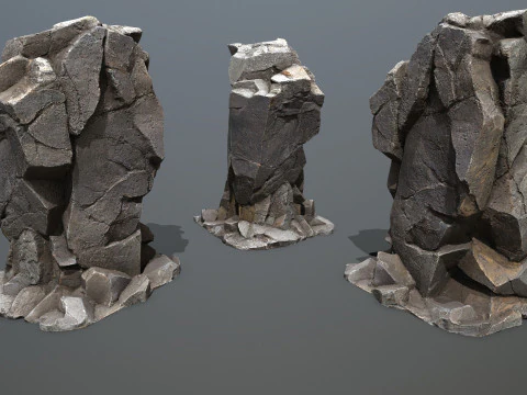 Volcanic rocks 3D Model