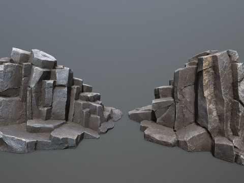 Volcanic rocks 3D Модель