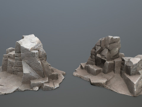 Volcanic rocks 3D Модель