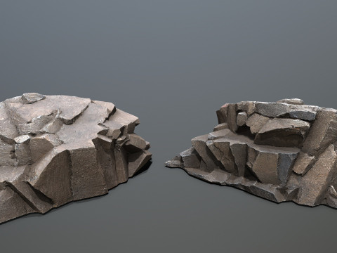 Volcanic rocks 3D Модель