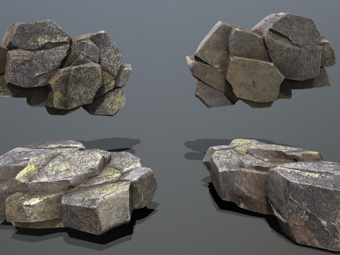 Volcanic rocks 3D Модель