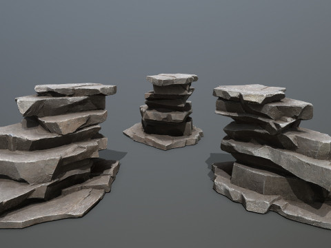 Volcanic rocks 3D Модель