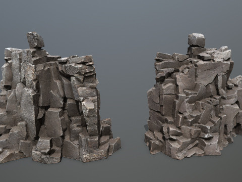 Volcanic rocks 3D Модель