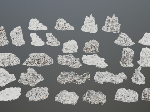 Volcanic rocks 3D Модель