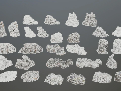 Volcanic rocks 3D Model