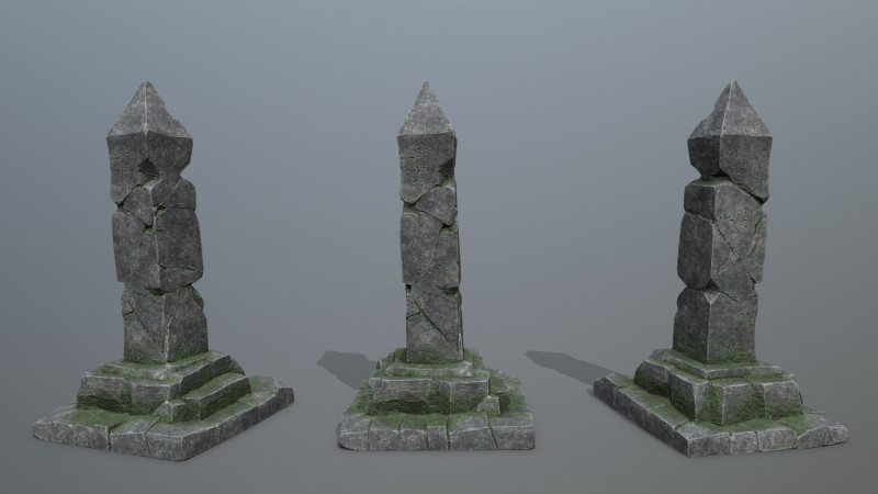 Pillar Model 3D .c4d .max .obj .3ds .fbx .stl .blend